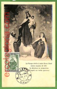 14722 - MALTA - MAXIMUM CARD - religion - 1951-