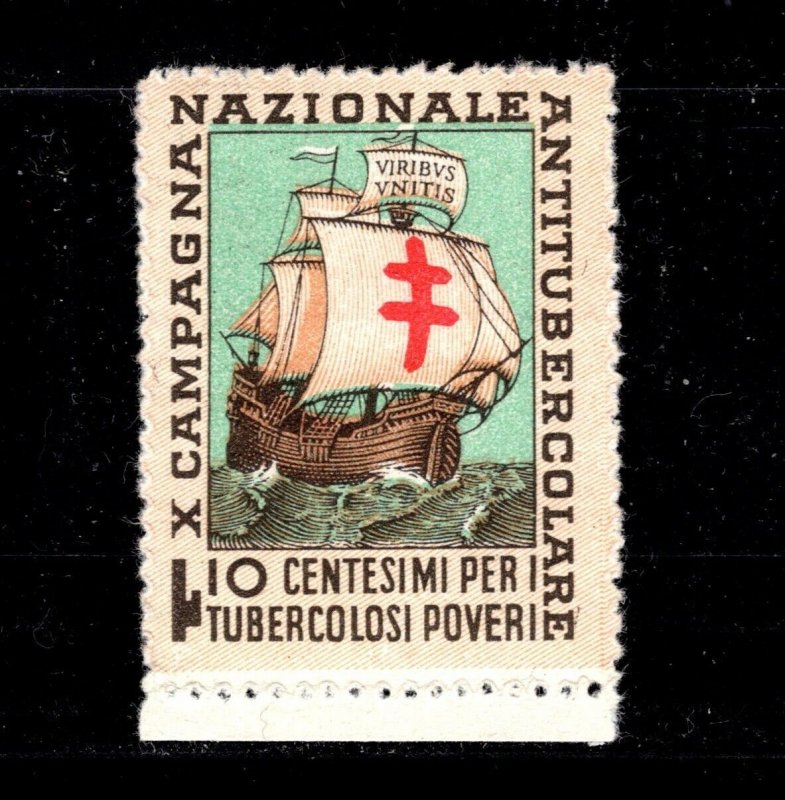 ED-282 OAS-CNY  CINDERELLA STAMP -  TUBERCULOSIS SPAIN CIRCA 1950