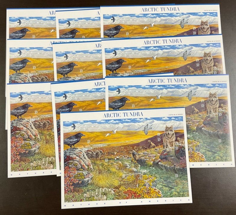 3802 Arctic Tundra Lot of 10 sheets MNH 37 c  FV $37.00  2003