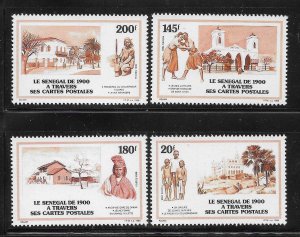 Senegal 1988 Postcards Sc 794-797 MNH A3498