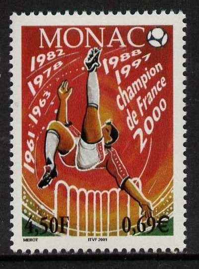 Monaco 2196 MNH Sports, Soccer, Football