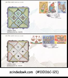 INDIA - 2010 ASTROLOGICAL SIGNS - FDC 4nos
