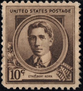 SC#883 10¢ Famous Americans: Ethelbert Nevin Single (1940) MLH
