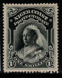 NIGER COAST SG56 1894 1/= BLACK p14½-15 MTD MINT