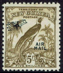 NEW GUINEA 1932 UNDATED BIRD AIRMAIL 5/- 