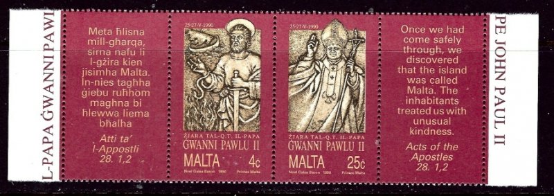 Malta 760a MNH 1990 Papal Visit    (ap4005)