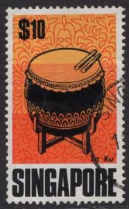 Singapore   #111   used   1969  musical instruments  $10  drum