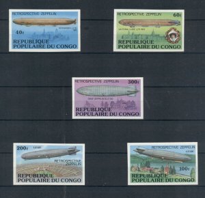 ZEPPELIN PRESENTATION PROOF SETS: Liberia Congo Volta Niger Mauritania Ivory+++