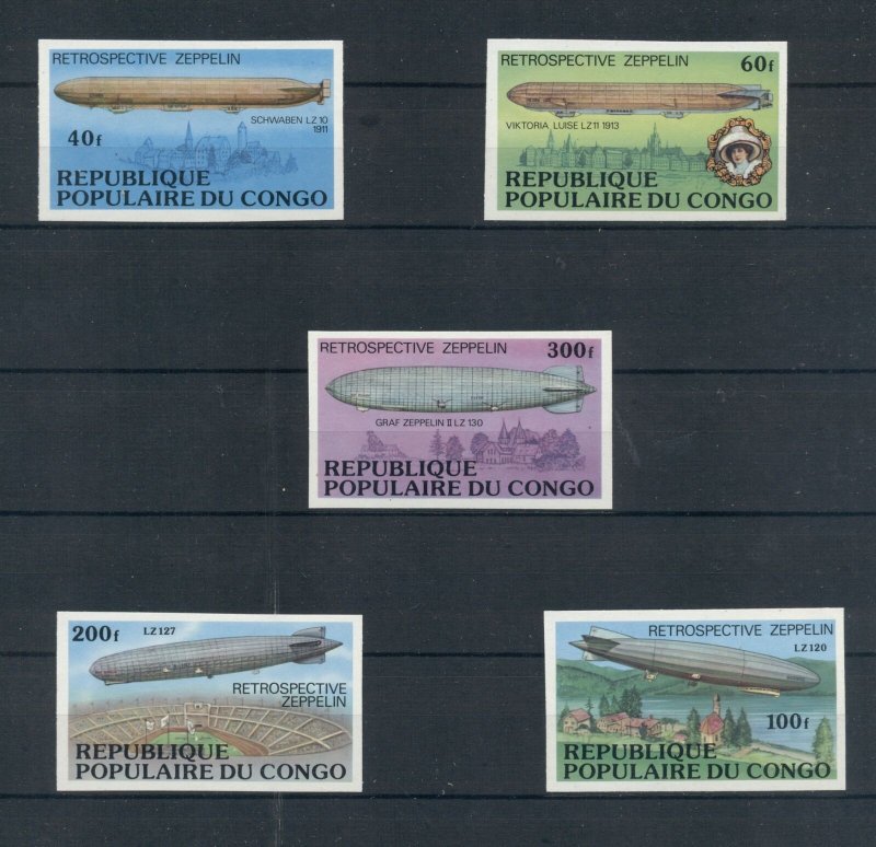 ZEPPELIN PRESENTATION PROOF SETS: Liberia Congo Volta Niger Mauritania Ivory+++