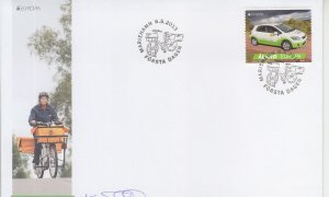 2013 Aland Car - Europa (Scott 341)  FDC