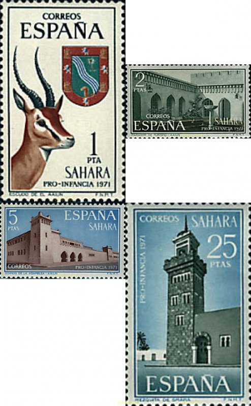 750644 MNH SAHARA ESPAÑOL 1971 PRO INFANCIA