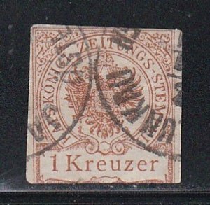 Austria # PR7, Newspaper Stamp, used