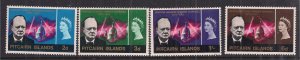 Pitcairn Islands 1966 QE2 Set Churchill Commemoration MM SG 53 -  56 ( F525 )