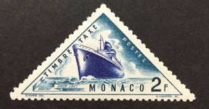 Monaco 1953 #J49, Postal Transport, Unused/MH.