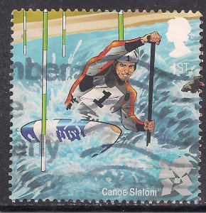 GB 2009 QE2 1st Olympic & Paralympics London Canoe Slalom SG 2981( H696 )