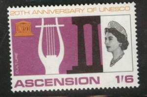 ASCENSION Scott 110 Unesco 1967 key stamp