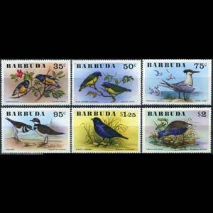 BARBUDA 1976 - Scott# 238-43 Birds Set of 6 NH