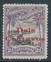 Mozambique Company #150 Used 2 1/2c Buzi River Issue Surcharged