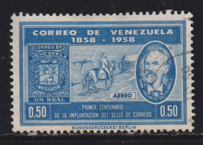 Venezuela 741 Centenary of Venezuelan Postage Stamps 1959