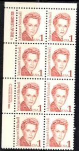 US Stamp #2168 MNH Margaret Mitchell ZIP/MI Block of 8