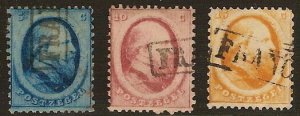 NETHERLANDS #4-6, Used, Scott $124.00