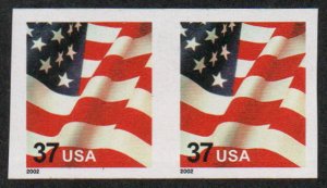 USA #3632b VF/XF OG NH, Imperf Pair, fresh color! SELECT! Retails $55