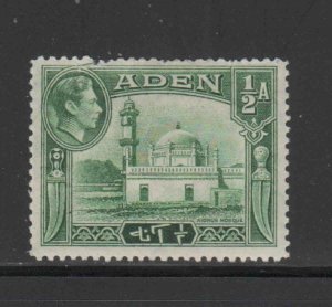 ADEN #16  1942  1/2a AIDRUS MOSQUE   MINT VF LH  O.G