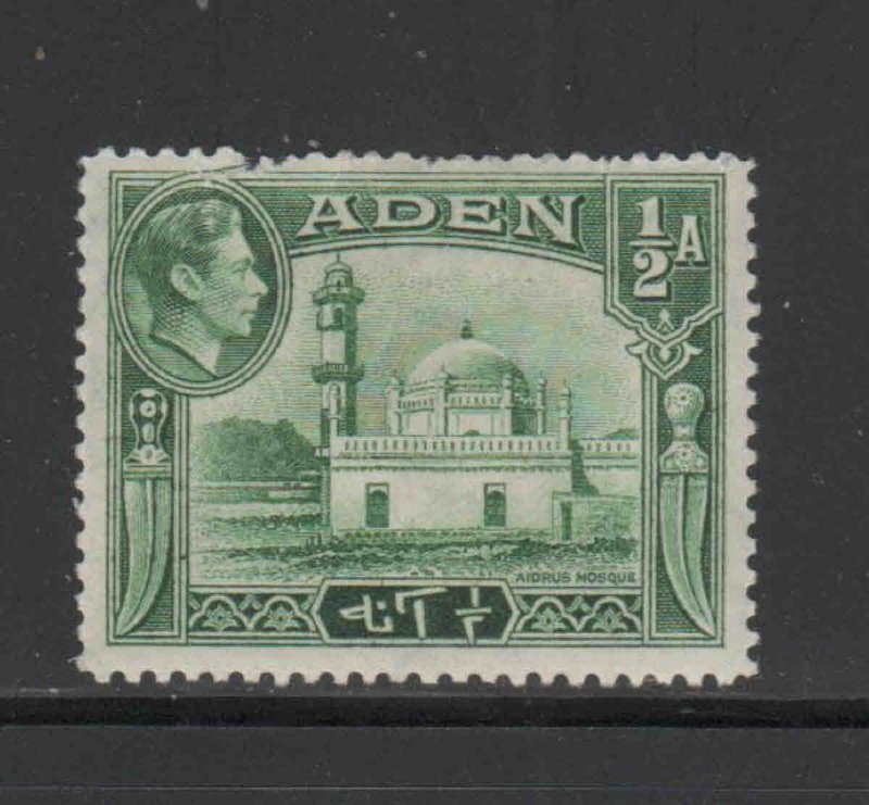 ADEN #16  1942  1/2a AIDRUS MOSQUE   MINT VF LH  O.G