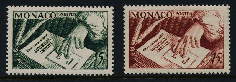 Monaco 301-2 MH Books, Pens, Diary of Edmond & Jules Goncourt