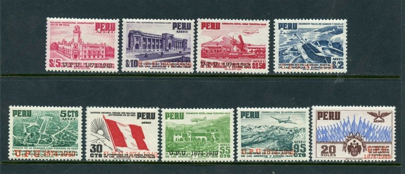 PERU SCOTT # C94 - C120 FLAGS OF AMERICAS AND SPAIN MNH AS SHOWN