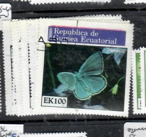 GUINEA EQUATORIAL BUTTERFLY  SET Y&T  58-64  VFU   P0215A H