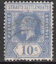 Straits Settlements #190 KG V Used