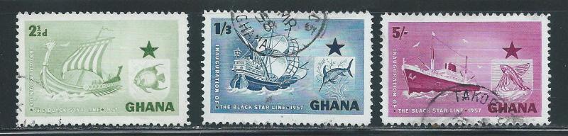 Ghana 14-16 Black Star Line set Used