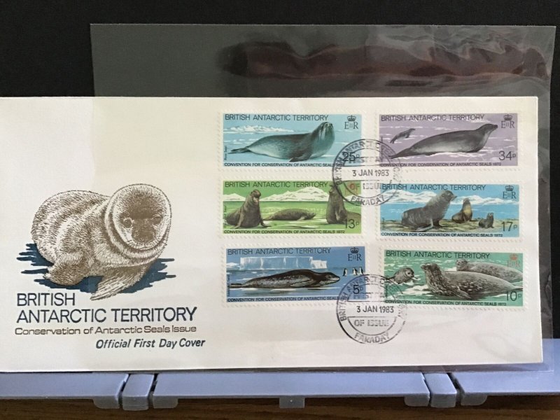 British Antarctic Territory 1983 Seals First Day Cover   stamps cover  R31645