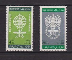 KUWAIT - 1962 MALARIA ERADICATION - 2V - MINT NH