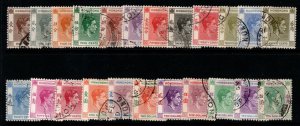 HONG KONG SG140/62 1938-52 DEFINITIVE SET USED