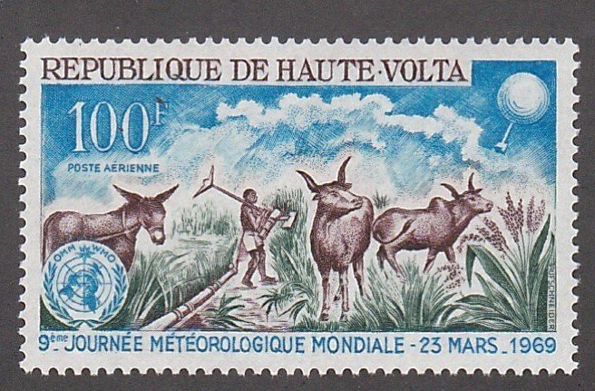 Burkina Faso # C63,, Mule & Cattle, Mint NH, 1/2 Cat.