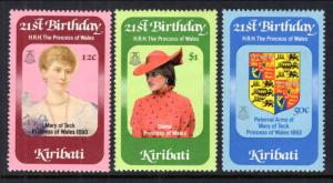 Kiribati 404-406 Princess Diana MNH VF