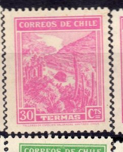 Chile 1930s pictorial  Early Issue Fine Mint Hinged Shade 30c. NW-12749