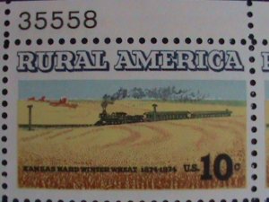 ​UNITED STATES-1974 -SC#1506-CENTENARY-RURAL AMERICA-WHEAT FIELDS & TRAIN -MNH