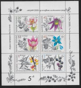 Bulgaria 3651a Medicinal Plants Mini-Sheet c.v. $2.50