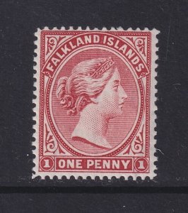 Falkland Islands, Scott 12a var (SG 22ax), MLH