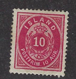 Iceland SC#11 Mint VF SCV$250.00....Fill a Great Spot!