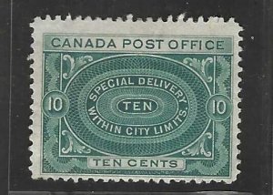 CANADA 1848 SPECIAL DELIVERY SCOTT # E1 MINT HINGED F-VF