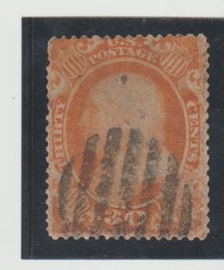 US Scott # 38 - Grid Cancel few short perfs- SCV = $500.00