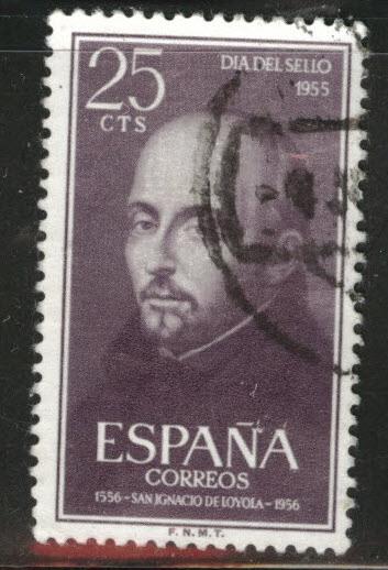 SPAIN Scott 836 Used 1955 St Ignatious of Loyola