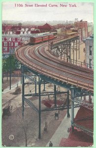 9/13/1915 NY Times Square Station Elevated Railroad CB Cole G Kidwell postcard