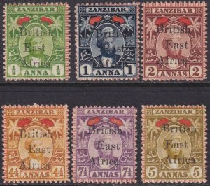 British East Africa 1897 SC 88-93 MLH Set 