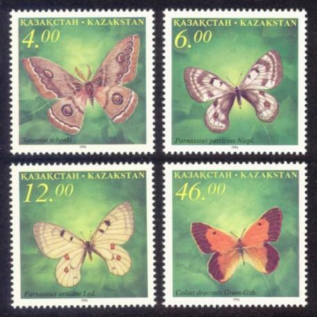 Kazakhstan Sc# 161-4 MNH Butterflies