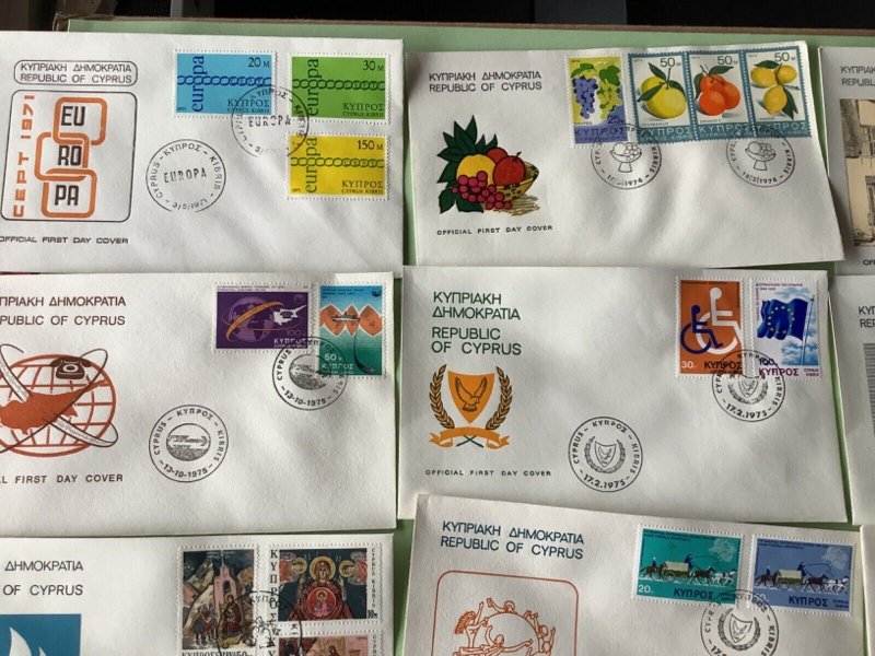 Cyprus first day covers 16 items Ref A1915